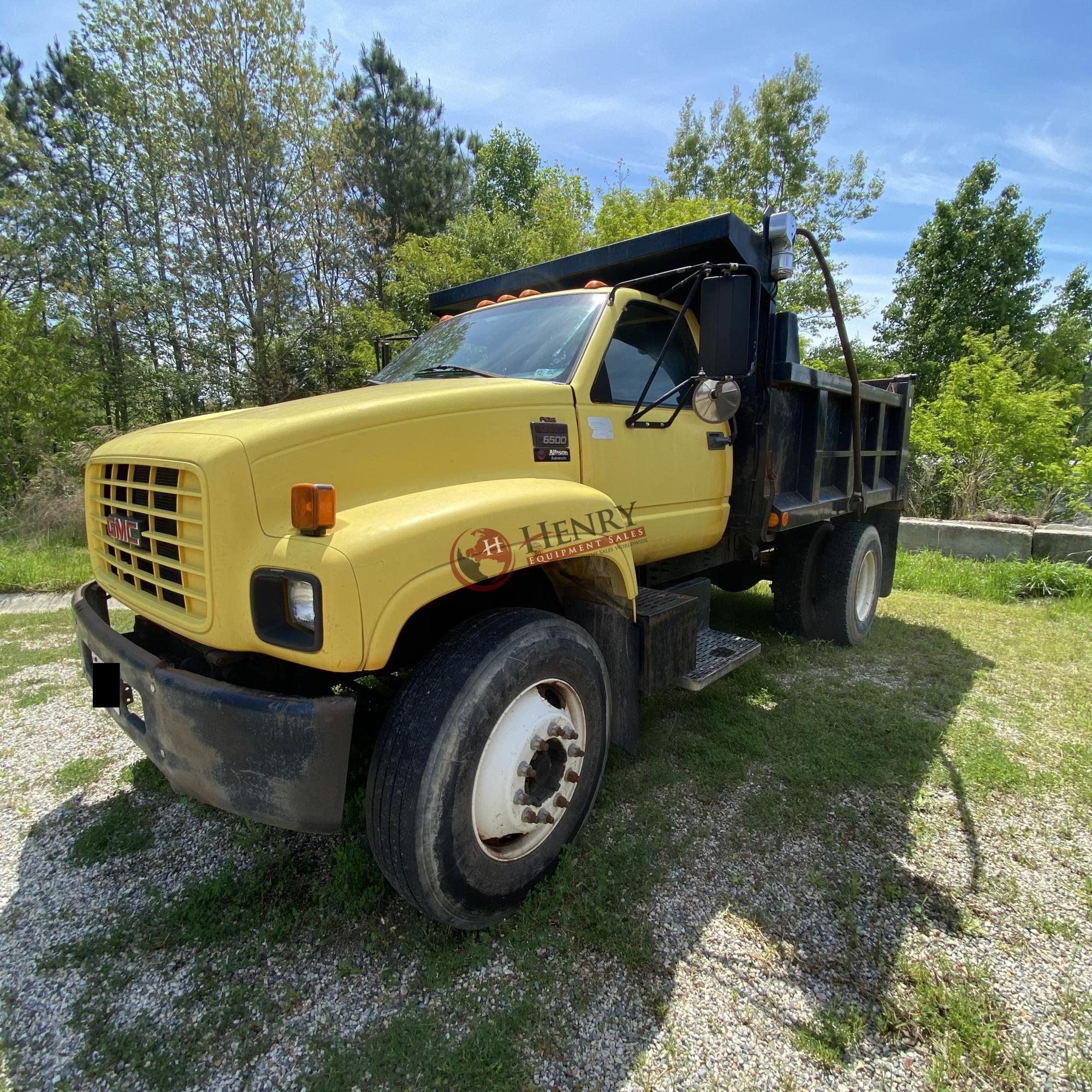 2001 GMC C6500 Single Axle Dump Truck Gas 2240 Henry Equipment Sales