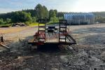 1996 Moffett M5000 Forklift with Trailer