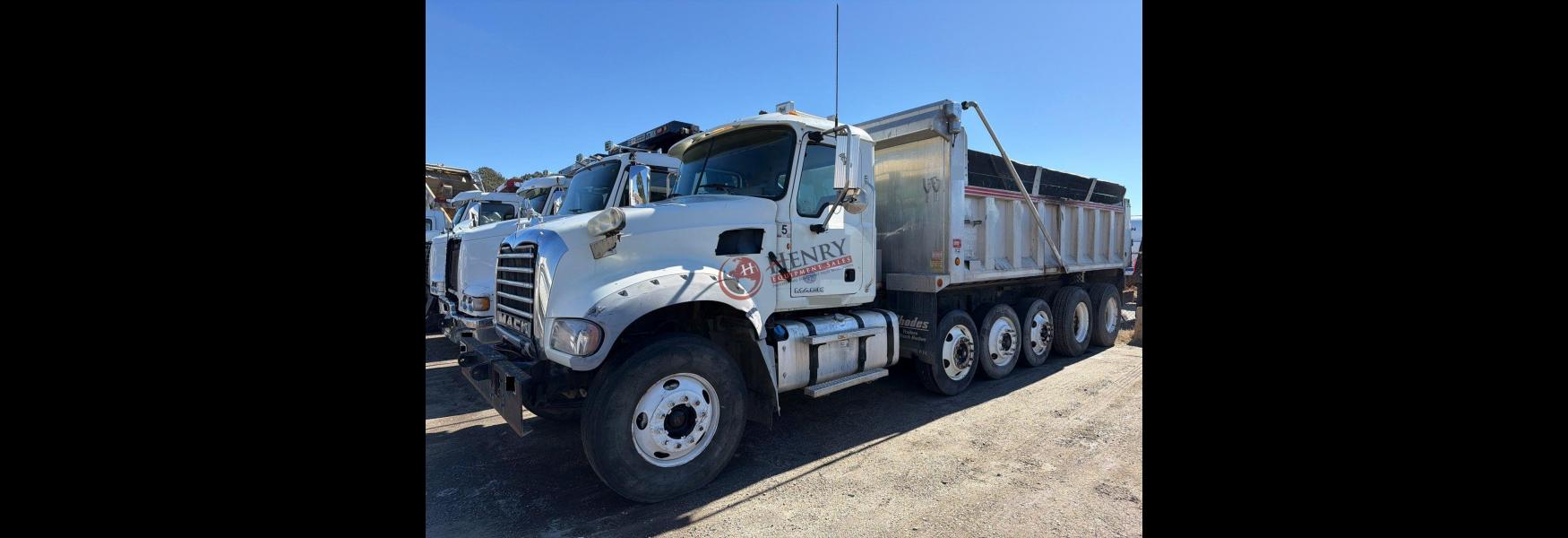 Henry Equipment Sales - 2014 Mack GU713 Quint Axle Dump Truck